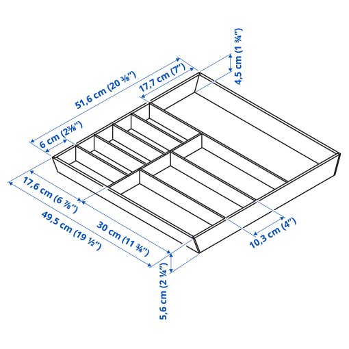UPPDATERA, cutlery tray, 52x50 cm, 704.331.04
