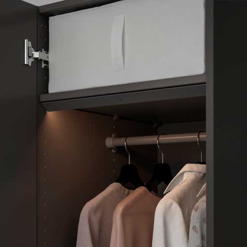 ÖVERSIDAN, wardrobe strip with built-in LED light source and sensor dimmable , 46 cm, 704.749.05