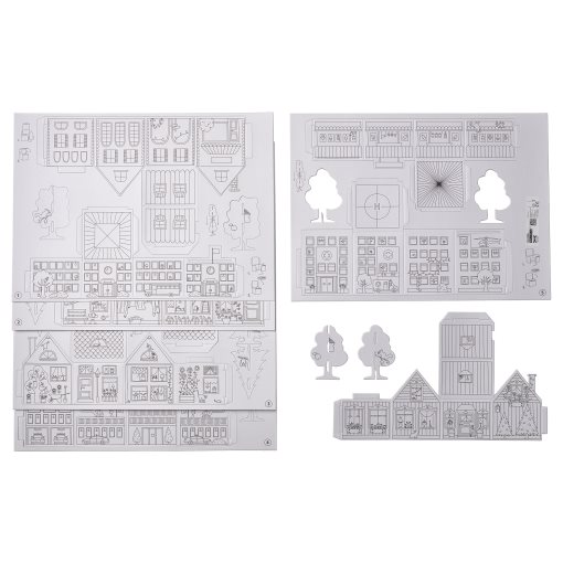 MÅLA, σετ χάρτινης πόλης 10 τεμ., 704.953.47