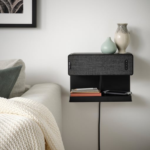 SYMFONISK, shelf with wireless charger, 705.133.08