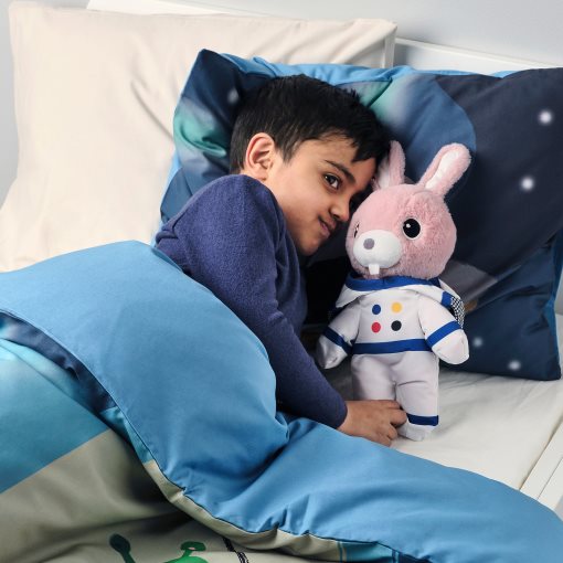 AFTONSPARV, soft toy rabbit with astronaut suit, 28 cm, 705.515.31