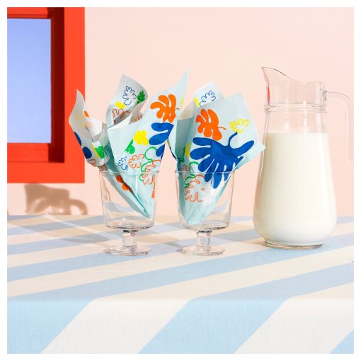 ROSTVINGE, χαρτοπετσέτα μοτίβο φύλλου 33x33 cm, 30 τεμ. 170g, 705.545.44