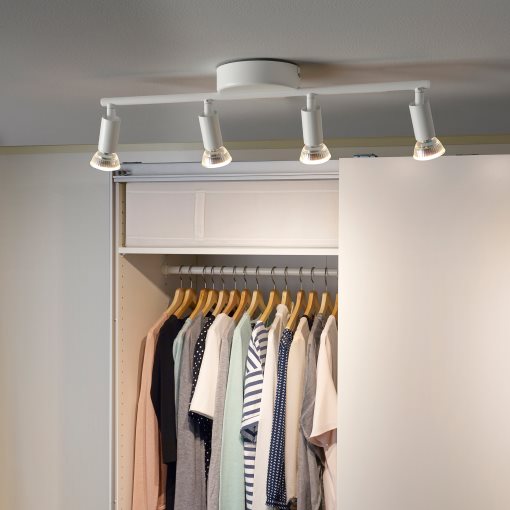 KRUSNATE, φωτιστικό οροφής με 4 σποτ, 705.641.90