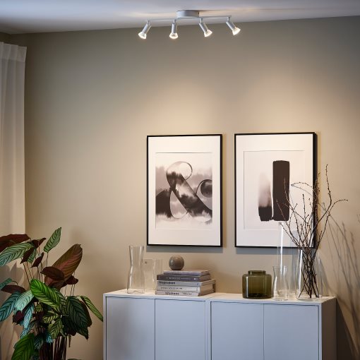 KRUSNATE, φωτιστικό οροφής με 4 σποτ, 705.641.90