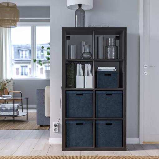 GJÄTTA, κουτί αποθήκευσης με καπάκι/βελούδο, 32x35x32 cm, 705.704.31