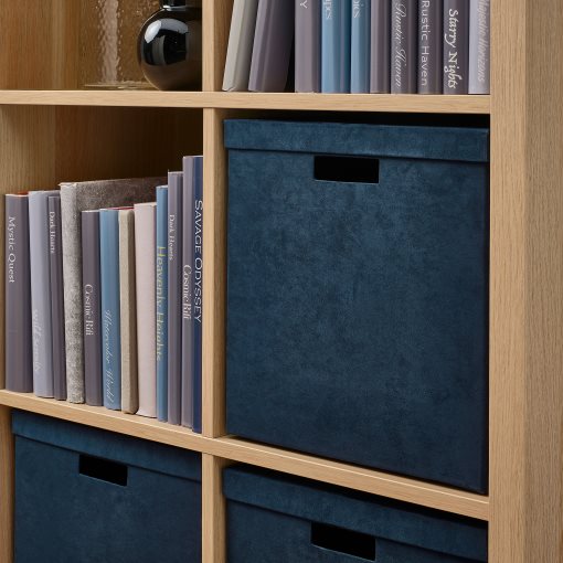 GJÄTTA, κουτί αποθήκευσης με καπάκι/βελούδο, 32x35x32 cm, 705.704.31