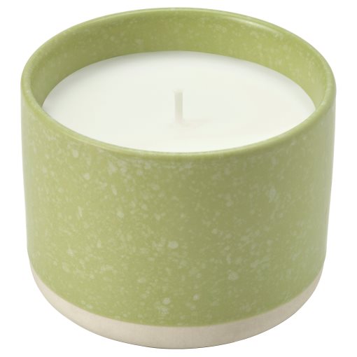 LOVSKOGSLUND, αρωματικό κερί σε κεραμικό βάζο/μήλο, 25 ώρες, 705.820.66