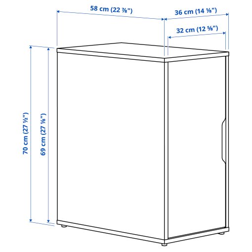 ALEX, storage unit, 36x70 cm, 705.888.98
