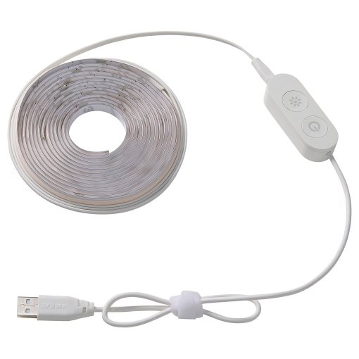 KABBLEKA, lighting strip with built-in LED light source and USB/dimmable, 3 m, 705.946.01