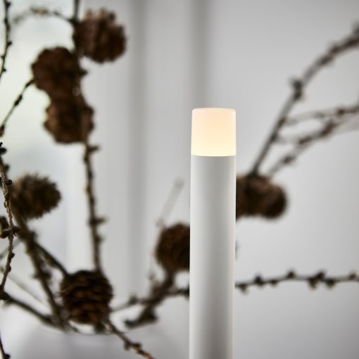 STRÅLA, candle with built in LED light source, battery-operated, 706.066.42