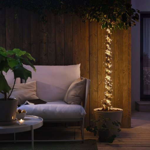 GETKÅL, γιρλάντα φωτισμού με ενσωματωμένο φωτισμό LED/εξωτερικού χώρου, 6 m, 706.094.24