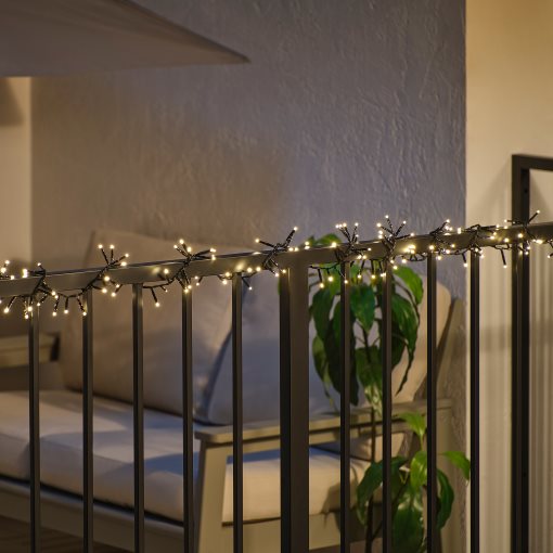 GETKÅL, γιρλάντα φωτισμού με ενσωματωμένο φωτισμό LED/εξωτερικού χώρου, 6 m, 706.094.24