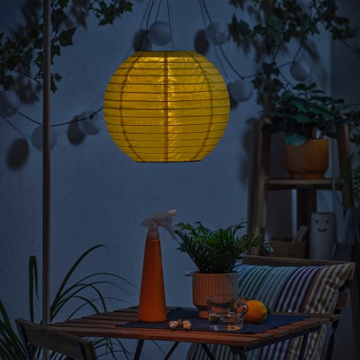 SOLVINDEN, solar-powered pendant lamp with built-in LED light source, 30 cm, 706.147.03