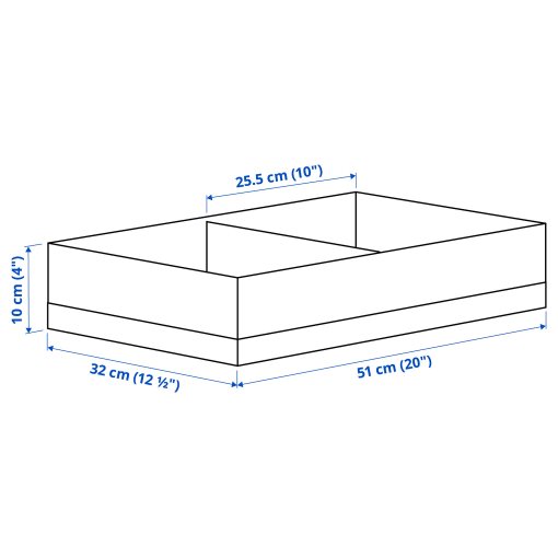 STUK, box with compartments, 32x51x10 cm, 706.215.29