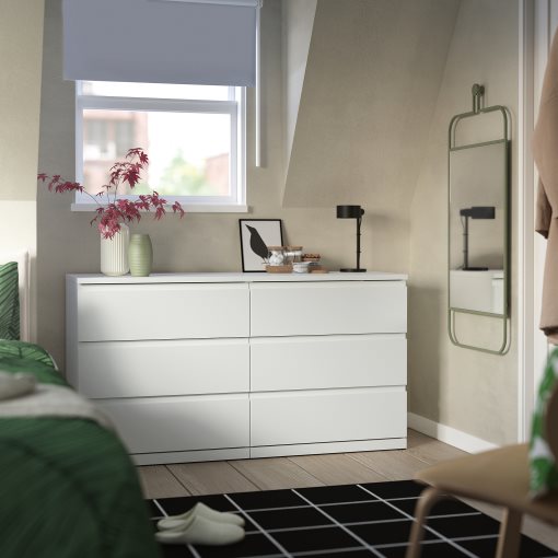 STORKLINTA, chest of 6 drawers, 140x50x75 cm, 706.275.50