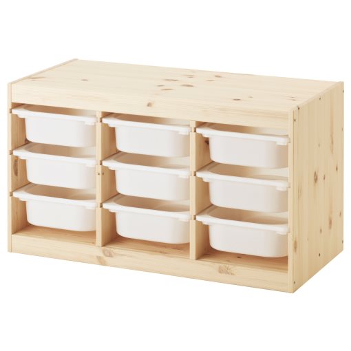 TROFAST, storage combination with boxes, 791.029.58