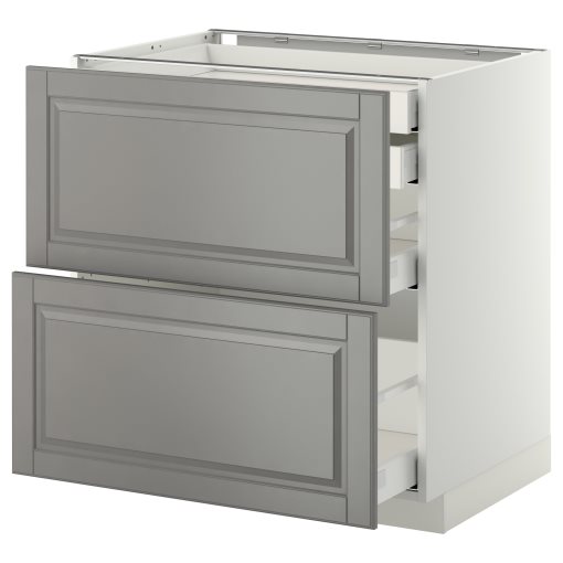 METOD/MAXIMERA, base cabinet 2 fronts/2 low/1 medium/1 high drawer, 791.046.17