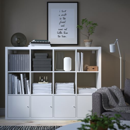KALLAX, shelving unit with 4 inserts, 792.782.50
