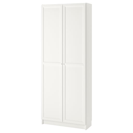 BILLY, bookcase with doors, 80x30x202 cm, 792.873.58