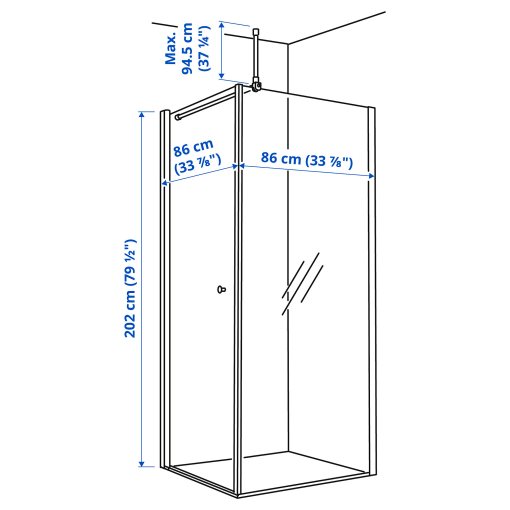 OPPEJEN, shower enclosure, 793.262.51