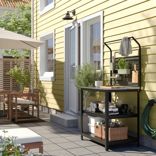 GRILLSKÄR, νησίδα κουζίνας με πίσω επιφάνεια/εξωτερικού χώρου, 86x61x176 cm, 794.952.44