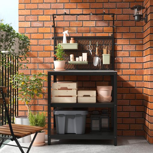 GRILLSKÄR, νησίδα κουζίνας με πίσω επιφάνεια/εξωτερικού χώρου, 86x61x176 cm, 794.952.44