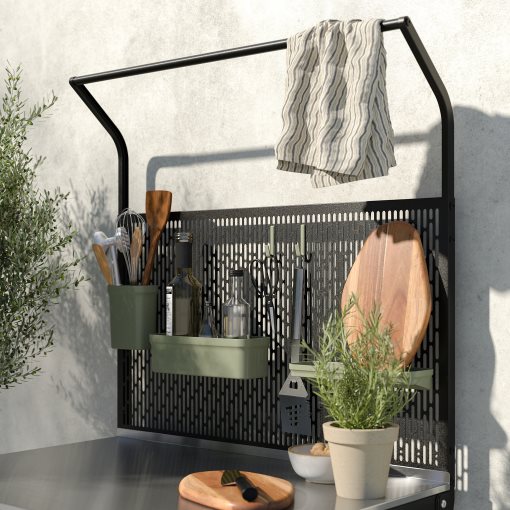 GRILLSKÄR, νησίδα κουζίνας με πίσω επιφάνεια/εξωτερικού χώρου, 86x61x176 cm, 794.952.44
