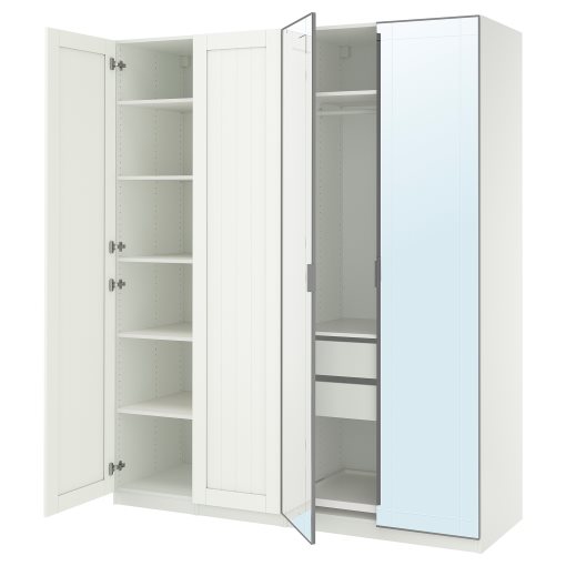 PAX/KAMMAR/GULL, συνδυασμός ντουλάπας, 200x60x236 cm, 795.725.86