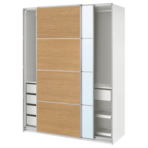 PAX, wardrobe with sliding doors, 150x66x201 cm, 796.088.54