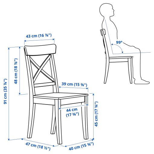 ROSENTORP, τραπέζι και 6 καρέκλες, 160/215x110 cm, 796.101.35