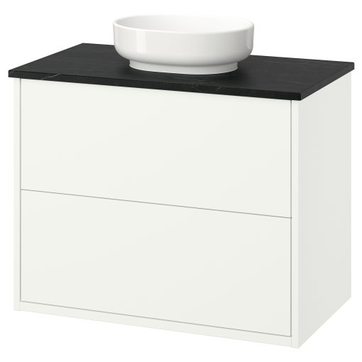 HAVBÄCK/VINDEL, έπιπλο νιπτήρα με συρτάρια/νιπτήρα, 82x49x77 cm, 796.224.59