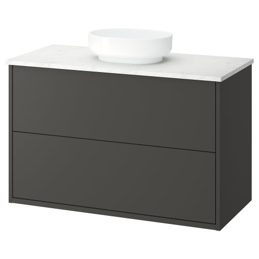 HAVBÄCK/VINDEL, έπιπλο νιπτήρα με συρτάρια/νιπτήρα, 102x49x77 cm, 796.224.64