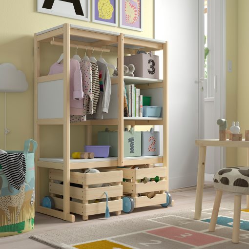 FLISAT, open storage combination, 88x38x117 cm, 796.249.34