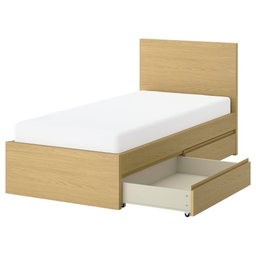STORKLINTA, σκελετός κρεβατιού με 2 κουτιά αποθήκευσης, 90x200 cm, 796.308.31