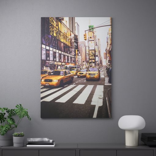 PJÄTTERYD, picture/New York taxi cab, 70x100 cm, 803.291.59