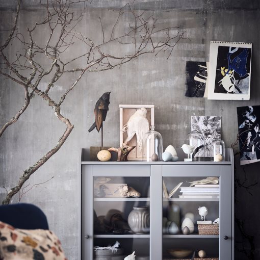 HAUGA, ντουλάπι βιτρίνα, 105x116 cm, 804.150.48