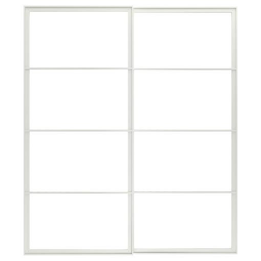 PAX, pair of sliding door frames with rail, 200x236 cm, 804.581.94