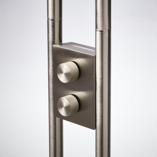 ISJAKT, φωτιστικό δαπέδου/εργασίας με ενσωματωμένο φωτισμό LED/συμβατό με ροοστάτη, 180 cm, 804.597.11