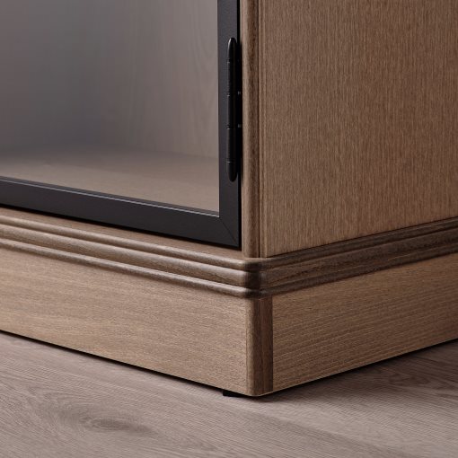 LANESUND, glass-door cabinet, 121x37x152 cm, 804.665.56