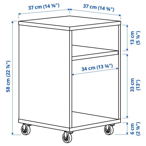 VIHALS, bedside table, 37x37 cm, 804.887.37