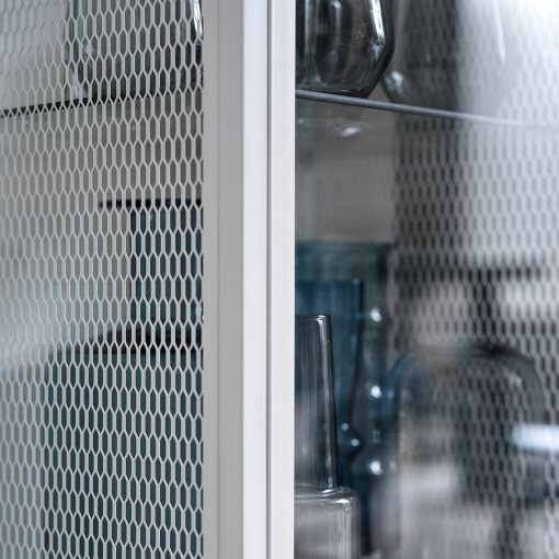 BAGGEBO, cabinet with glass doors, 34x30x116 cm, 805.029.98