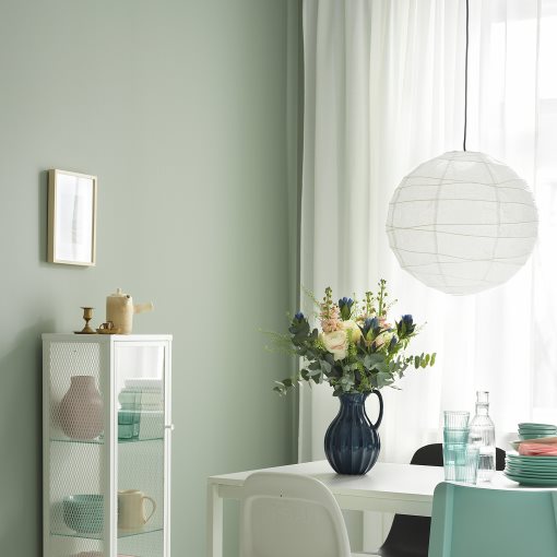 BAGGEBO, cabinet with glass doors, 34x30x116 cm, 805.029.98