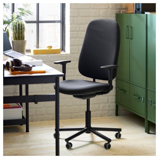 SMORKULL, office chair with armrests, 805.034.36