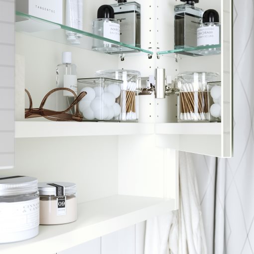 FAXALVEN, mirror cabinet with built-in lighting, 60x15x95 cm, 805.317.74