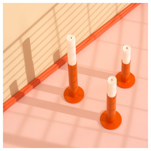 TUVKORNELL, candle holder, set of 3, 805.543.84