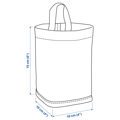 PURRPINGLA, καλάθι αποθήκευσης/ύφασμα, 10x10x15 cm, 805.659.76