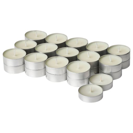 SILKESTRÄD, scented tealight/dew & moss/30 pack, 3.5 hr, 805.705.53