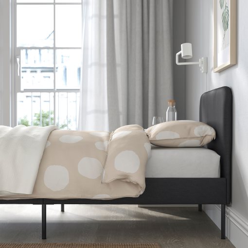 SLATTUM, κρεβάτι με επένδυση, 90x200 cm, 805.712.51