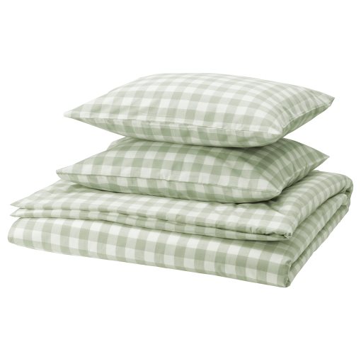 EKTANDVINGE, duvet cover and 2 pillowcases, 240x220/50x60 cm, 805.854.13