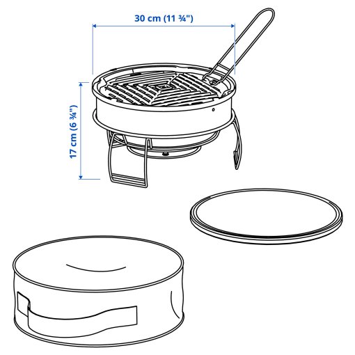 STRANDÖN, barbecue/charcoal, 805.910.94